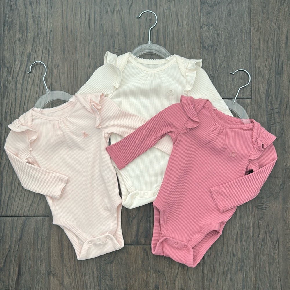 Gap Baby First Favorites TinyRib Bodysuit and matching pants (3-Pack) 6-12months